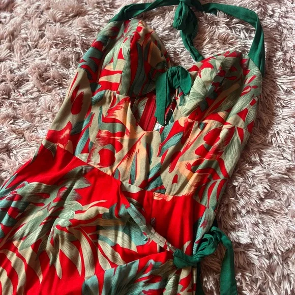 Rare Whirling Turban Vintage Reproduction Pinup Tiki Tropical Sarong Dress - Picture 4 of 8